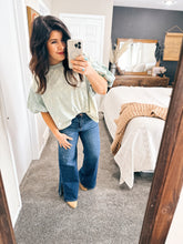 Load image into Gallery viewer, Risen Side Slit Wide Leg Denim
