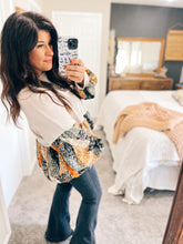 Load image into Gallery viewer, Haptics Bubble Sleeve Boho Peplum
