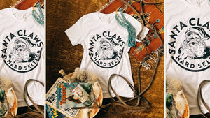 White Santa Claws T-Shirt