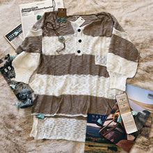 Load image into Gallery viewer, And The Why Striped Henley Tunic
