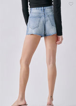 Load image into Gallery viewer, Cello High Rise Distressed Mom Jean Shorts
