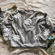 Load image into Gallery viewer, Easel Mushroom Daisy Sweater
