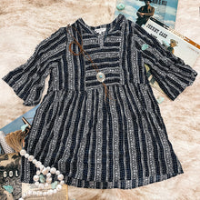 Load image into Gallery viewer, Hayden LA Navy Tribal Tunic
